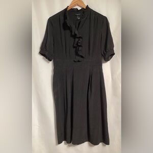 Banana Republic black silk shift dress size 10.